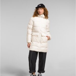THE NORTH FACE Women's Gotham Parka, Gardenia White, L